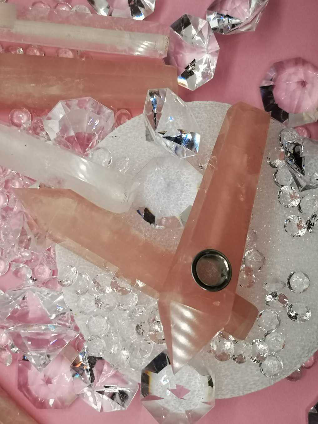 Rose Quartz Pipe